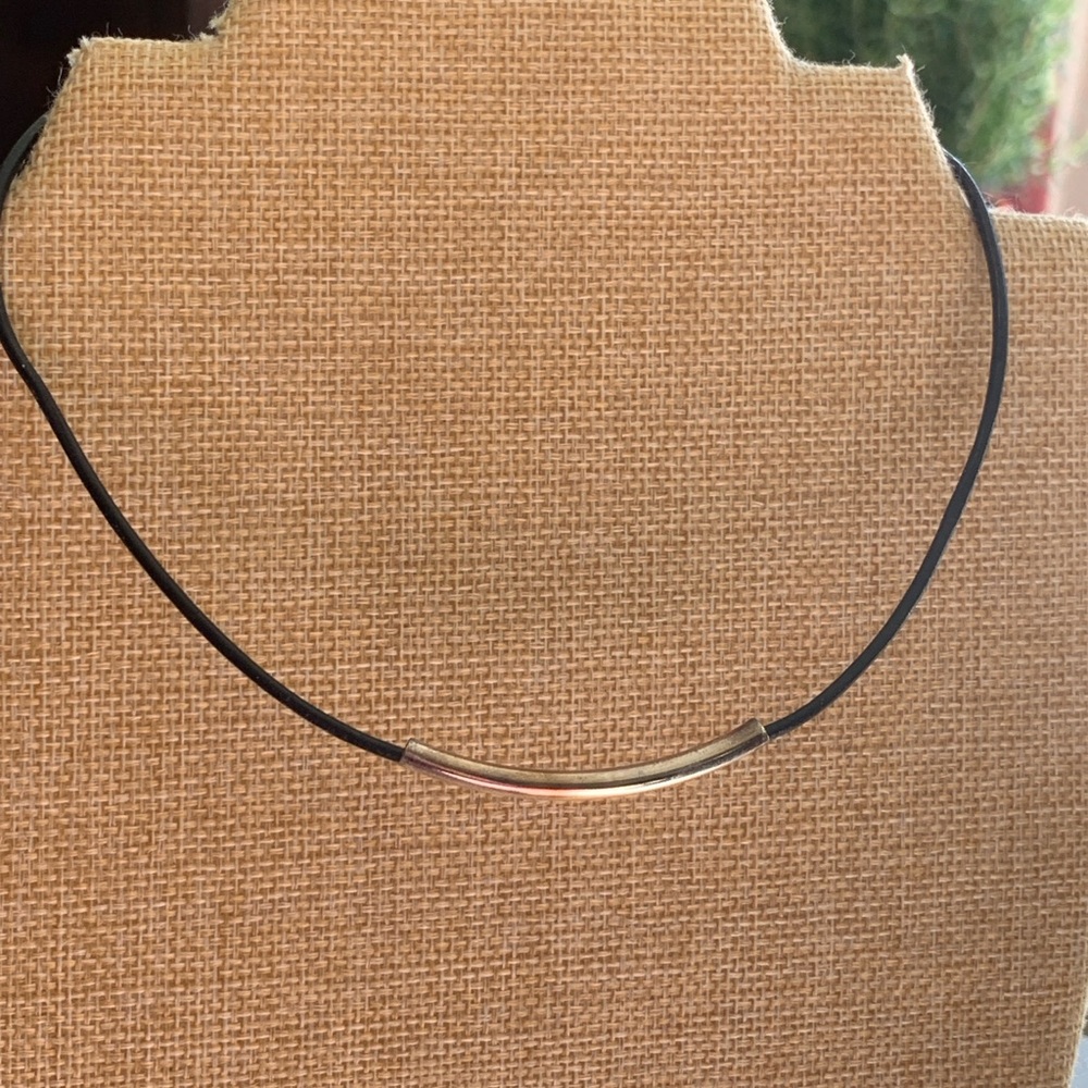 Silver Plated Choker Necklace - Picture 3 of 5